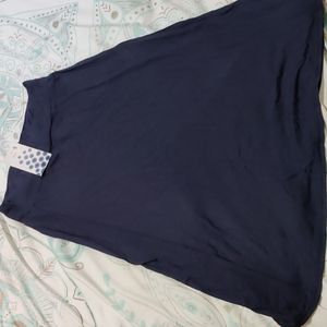 Girls Navy A-Line Flare Skirt NWT 14